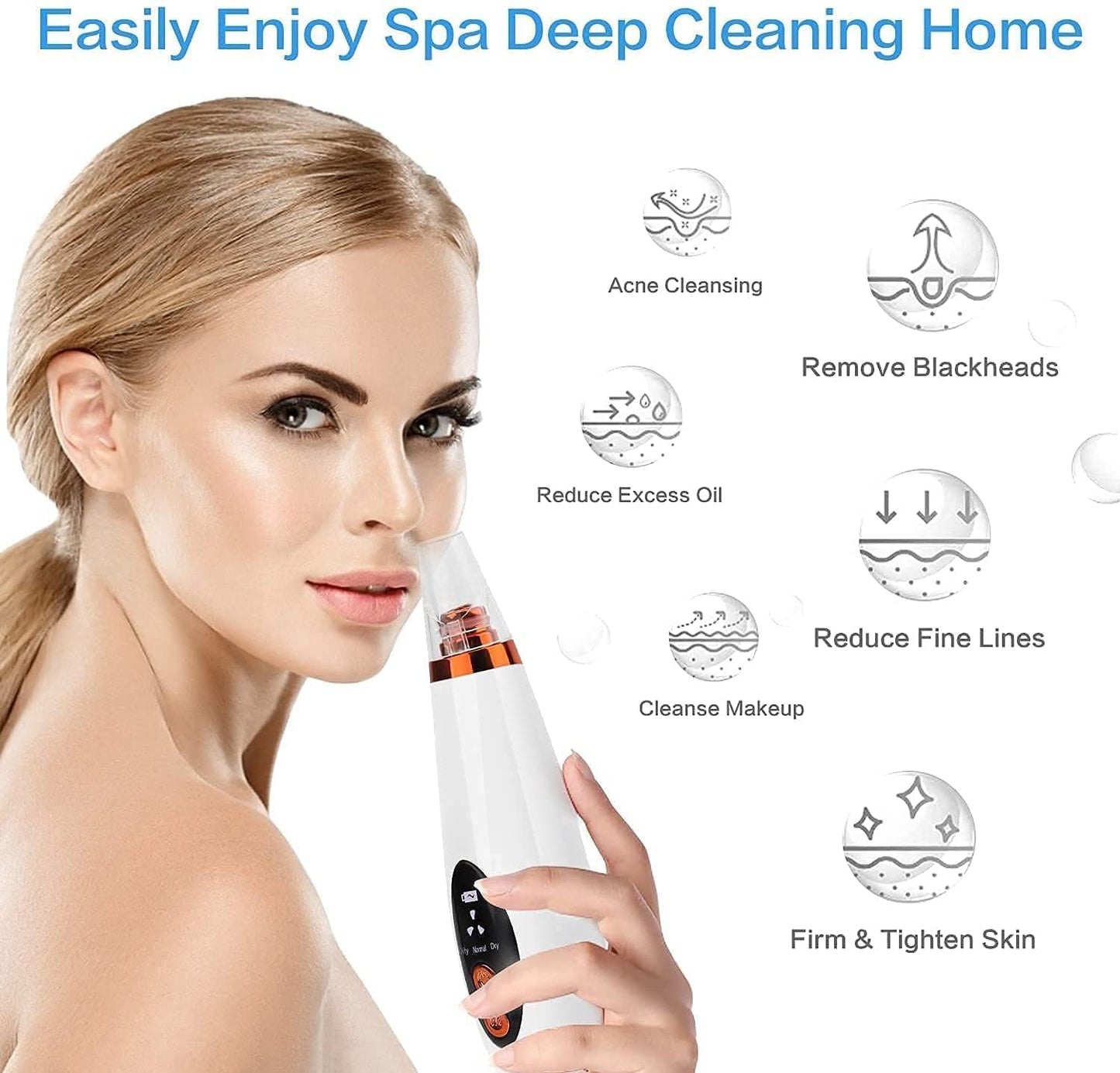 DermaGlow™ Pore Vacuum 6-in-1 Pore Vacuum | Professional Blackhead & Acne Remover