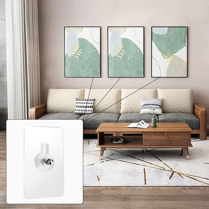GripNest™ Premium No-Drill Wall Hooks (Pack of 30)