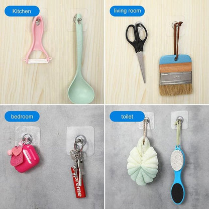 GripNest™ Premium No-Drill Wall Hooks (Pack of 30)