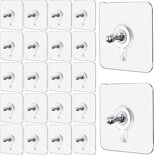 GripNest™ Premium No-Drill Wall Hooks (Pack of 30)